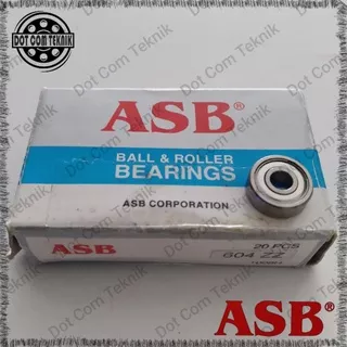 BEARING 604 ZZ ASB - LAHER 604 ZZ ASB (4MM x 12MM x 4MM)