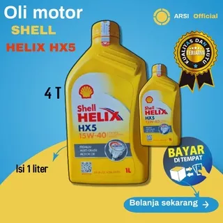 Oli Motor Shell Helix Hx5 Sae 15w 40 4T Bensin & Diesel 1L Hx7 Murah