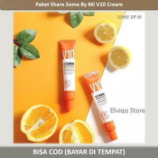 FULL SIZE Some by Mi Cream somebymi V10 Vitamin Tone-Up Cream untuk pemutih wajah dan penghilang bekas jerawat