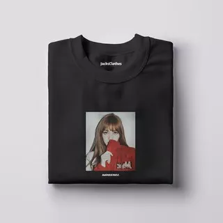 T-shirt Lisa Blackpink white/black - Free Polaroid