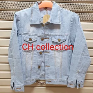 JAKET JEANS WANITA BIRU MUDA / JAKET Denim / JAKET XXL XXXL / JAKET Oversize jumbo / JAKET wanita