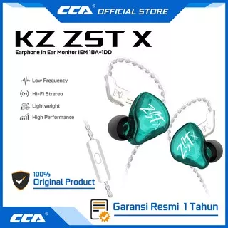 KZ ZST X with Mic Knowledge Zenith ZSTx Earphone In Ear Monitor IEM 1BA+1DD