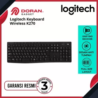 Logitech K270 Wireless Keyboard With Unifying Receiver - Garansi Resmi 3 Tahun