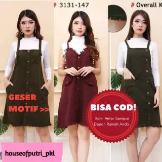 OVERALL JEANS WANITA KOREAN STYLE OVERALL JEANS WARNA BAJU KOREAN STYLE by House of Putri