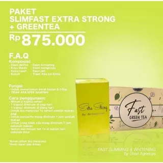 SLIM FAST EXTRA STRONG & FAST GREEN TEA