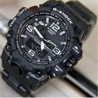 JAM TANGAN PRIA FREE BOX BATERAI ANTI AIR RUBBER SPORT CASIO G-SHOCK DIGITAL DUAL-TIME GWG-1000