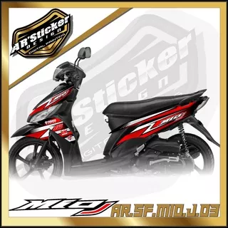 MIO STICKER STRIPING MIO J - STIKER MOTOR YAMAHA MIO J LIST VARIASI HOLOGRAM AR 03 RACING