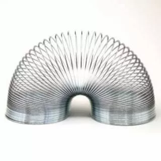 Metal Slinky Anti Stress Spring Stres Galau Mainan Penghilang Bosan Aluminium Tangan Per YT201808