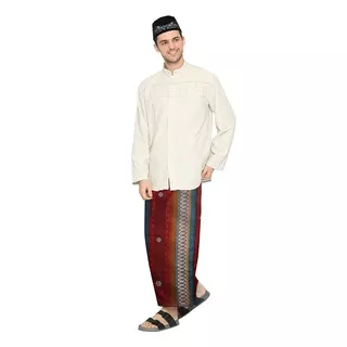 Sarung ATLAS Jacquard Songket Merah Biru