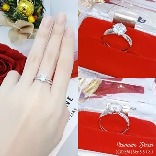 Cincin Xuping Wanita Permata C70 EM