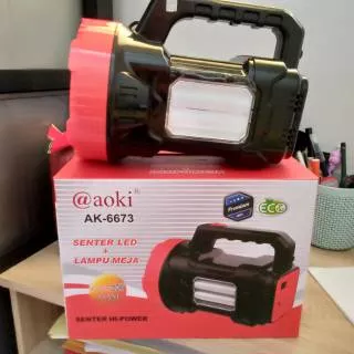 Aoki AK-6673 AK6673 20W 20watt senter cas sorot emergency lampu meja LED  senter besar emergency