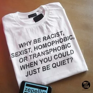 BAJU KAOS FRANK OCEAN ANTI DISCRIMINATION / TSHIRT WHY BE RACIST SEXIST HOMOPHOBIC OR TRANSPHOBIC