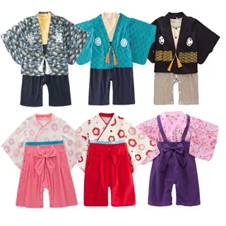 KIMONO BAYI  Boy Kimono. Kimono anak jepang korea impor . baju kimono bayi. baju anak jepang  hakama