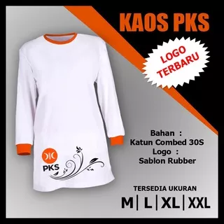 Kaos PKS  baru akhwat tunik putih