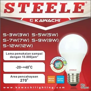 Lampu Led 3watt LED LAMP STEELE 3WATT S-3W STEELE