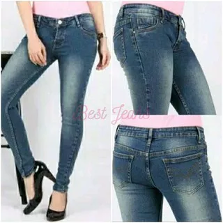 Celana jeans wanita strech ngaret skinny jeans logo levis