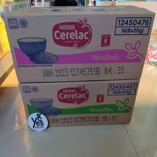 Cerelac Bubur Sereal bayi 1 DUS KARDUS 16 Renceng Beras Merah Kacang Hijau Serelac Serelak baby