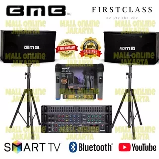 Paket karaoke speaker bmb 10 inch bluetooth power ampli fc a4000 ori