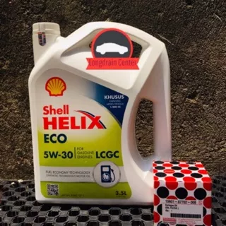 Shell Helix Eco 5w30 LCGC 3.5 L dan Filter Oli