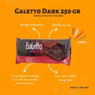 Coklat Batangan / Coklat Compound Galetto Dark Chocolate