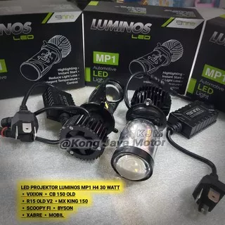 LAMPU LED LUMINOS H4 MP1 VIXION BYSON R15 OLD MX KING XABRE LAMPU PROJECTOR 9 NINE LED
