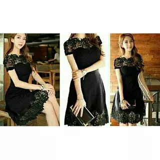 Dress Lace Susy Dress Wanita Pesta Premium