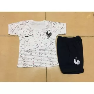 Baju Bola Bayi SETELAN KAOS   BAJU BOLA BAYI PRANCIS AWAY WORLD CUP 2018 Limited