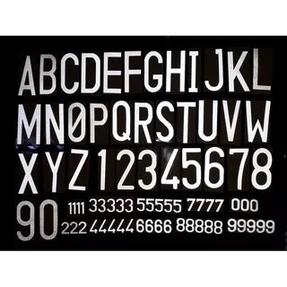 STIKER PLAT NOMOR MOBIL / CUTTING STICKER PLAT NOMER MOBIL  / UKURAN PLAT MOBIL