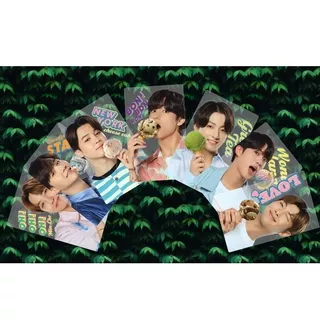 Kpop BTS Baskin Robbins   PVC Clear Photocard New Album Photograph Cards