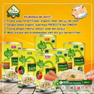 Nayz Bebiluck Bubur Beras / Tim organik, hemat, murah berkualitas Ukuran 150gr kecil