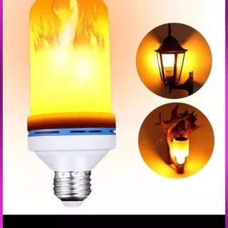 Lampu Api Led / Lampu LED E27 Efek Api 9w LED FLAME Effect Bulb Cafe 9 Watt W OBOR