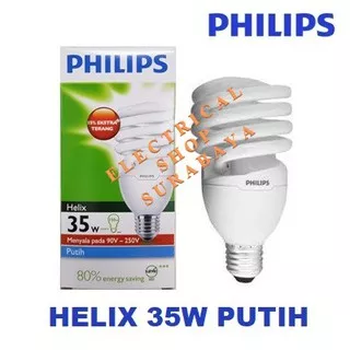 PHILIPS LAMPU HELIX 35W 35 WATT PUTIH (HARGA GROSIR & GARANSI) TORNADO SPIRAL PROMO PENGGANTI 32W
