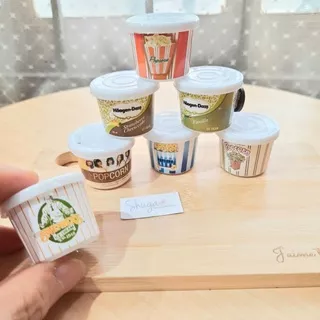 Magnet Kulkas Miniatur Makanan Es Krim Popcorn Miniature Ice Cream Mini Lucu Tempelan Kulkas Murah