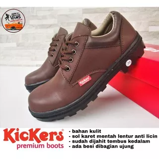 SEPATU PRIA CASUAL FORMAL LOW RING LOW BOOTS ORGINAL KICKERS LEATHER KULIT ASLI SAFETY BOOT PENDEK