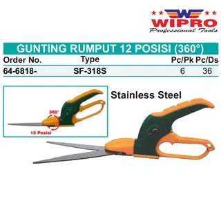 Wipro SF318S/SF318-2 Gunting Rumput 12 Posisi Stainless Steel PREMIUM