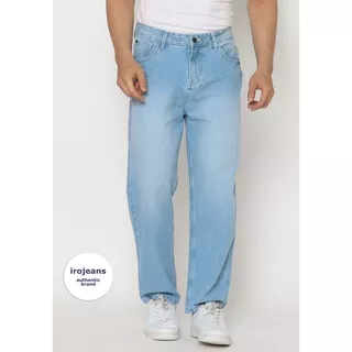 Celana Jeans Pria 009AHSF21003051 Straight Fit Light Blue