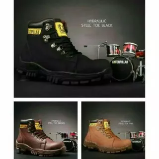 PROMO NEW MODEL TERMURAH TERLARI SEPATU SAFETY BOOTS PRIA CATERPILLAR HYDRAULIC TOURING ADVENTURE