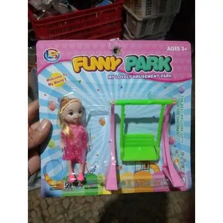mainan taman bermain barbie funny park