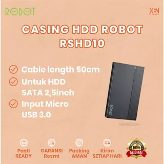 Casing Hardisk External HDD External Case 2.5 USB 3.0 ROBOT RSHD10 2.5 Inch SATA USB 3.0 Enclosure