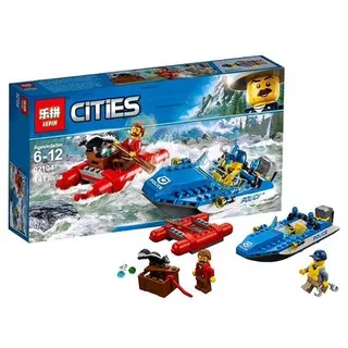 Brick Lepin 02104 City Series Police Wild River Escape 141pcs