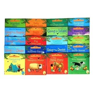 Usborne Farmyard Tales and First Experience Story Books 20 Buku Set