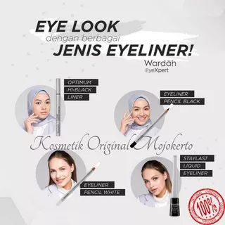 Wardah Optimum Hi-Black Liner | Wardah Staylast Liquid Eyeliner | Wardah Eyeliner Pencil