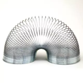 Metal Slinky Spring Anti Stress - YT201808-Silver