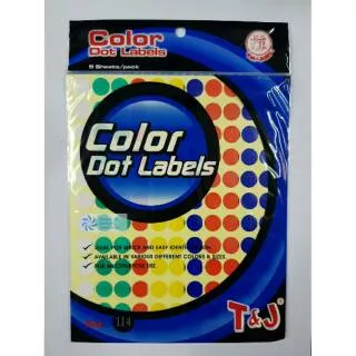 Color Dot Labels No 114 Tom & Jerry Label Sticker