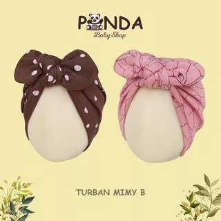 Turban Mimy B - Turban Anak Bayi Baby Girl Newborn Perempuan Anting Lucu 0 6 Bulan 1 Tahun