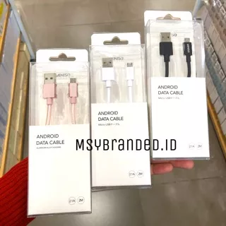 KABEL DATA ANDROID MINISO / ANDROID DATA CABLE 200cm