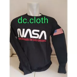 TSHIRT KAOS NASA LENGAN PANJANG S M L XL 2XL 3XL