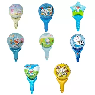 Balon Foil Tongkat / Balon Pentungan Tongkat / Balon Foil Karakter / Doraemon