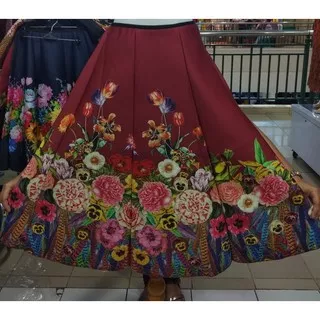 Rok Scuba Import / Rok Full Bunga / Rok Terlaris