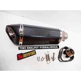 knalpot IMPORT Taiwan AKRAPOVIC slip on ninja 250 fi karbu CBR 150 CBR 250 NMAX ADV PCX R15 XSR 155 RR MONO z250 R25 Mt25 AEROX MIO GENIO PCX vixion tiger CB 150R zx25r CBR lokal MT15 verza XMAX BEAT satria fu sonic GT-R GSX R 150 Vario X-RIDE